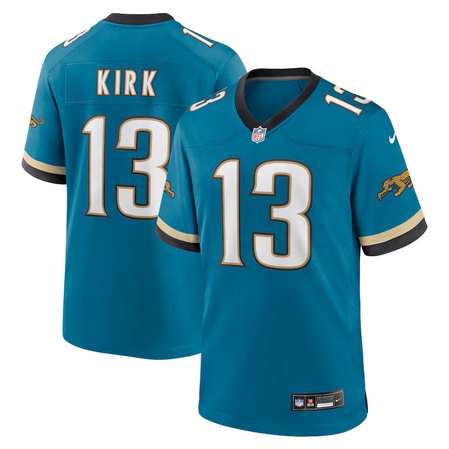 Men Jacksonville Jaguars #13 Christian Kirk Green Nike Throwback Player Game NFL Jersey->jacksonville jaguars->NFL Jersey